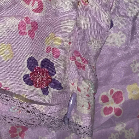 Y2K Pastel Floral silk Top - Picture 5 of 5